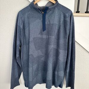 Blue Patterned Under Armour quarter zip